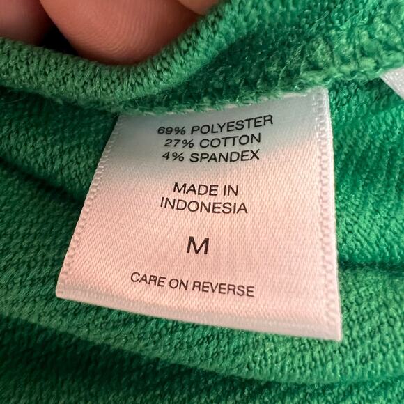 Soho Street New York and Company Kelly Green Short Sleeve Dress Size M Tie Hip - Picture 4 of 9